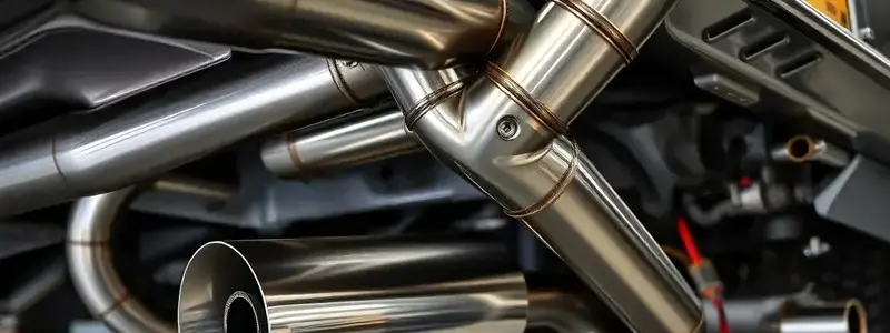 Chevy Silverado custom exhaust fabrication with performance muffler